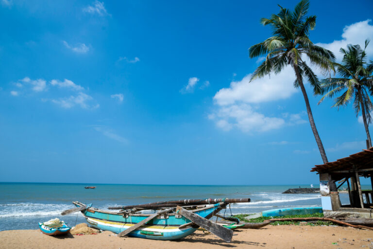 Fishing,Boat,At,Negombo,Beach,,Negombo,,South,Coast,,Sri,Lanka