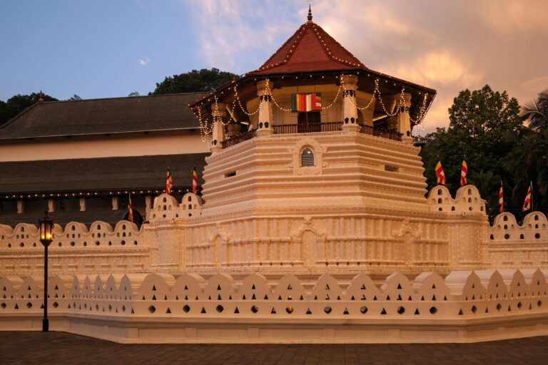 Temple,Of,The,Sacred,Tooth,Relic,,Evening,Light,Kandy,,Central